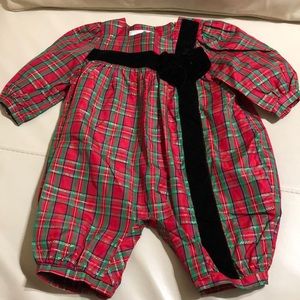 Holiday Baby Plaid One Piece